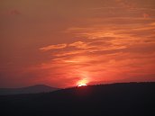 západ Slunce z Obřích skal,  23.8.2012 