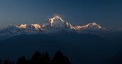 východ slunce na Dhaulagiri - Ghorepani, 27.4.2013